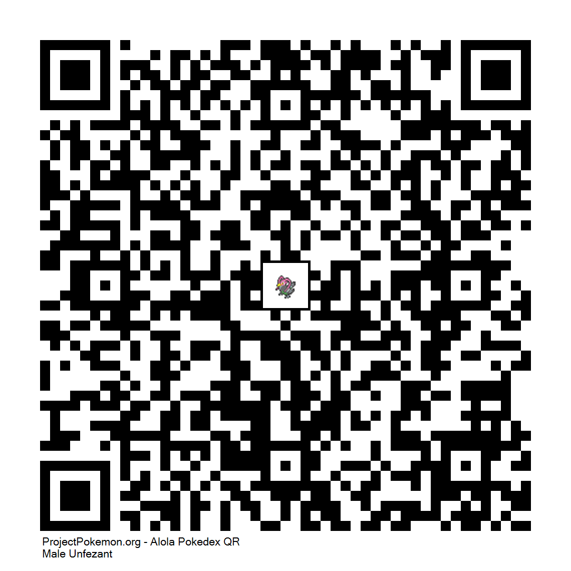 Cdigo QR de Unfezant